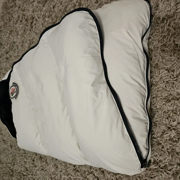Moncler White Puffer Vest